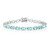 Paraibafarbener Quarz-Silberarmband