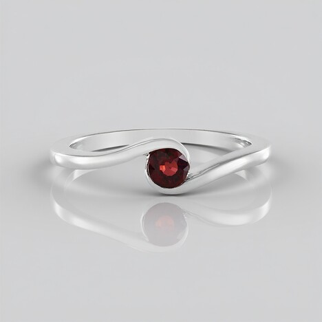 Anello in argento con Rubino Tanzania
