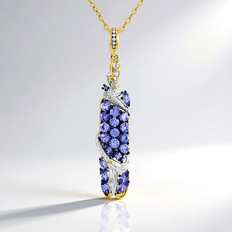 Collana in argento con Tanzanite (Gems en Vogue)