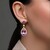 Pendientes en plata con Fluorita púrpura