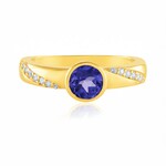 Anillo en plata con Tanzanita (de Melo Essence)