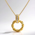 Collana in oro con Diamante SI1 (H) (CIRARI)