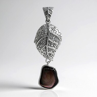 Colgante en plata con Nácar (Art of Nature)