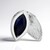 Ciondolo in argento con Zaffiro Blu (MONOSONO COLLECTION)