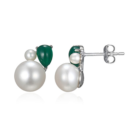 Zilveren oorbellen met zoetwater kweekparels