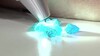 Brazalete en plata con Apatita azul neón (Gems en Vogue)
