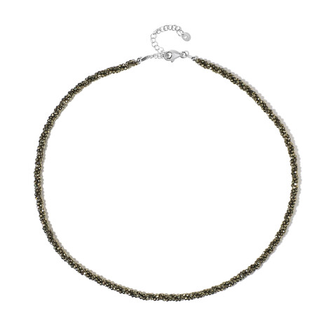 Pyrite Silver Necklace