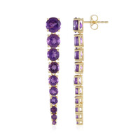 Boucles d'oreilles en argent et Améthyste (de Melo)