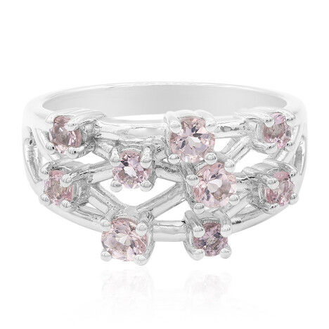 Anello in argento con Morganite