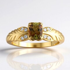 Anello in oro con Andalusite