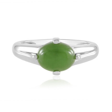 Kanadische Jade-Silberring