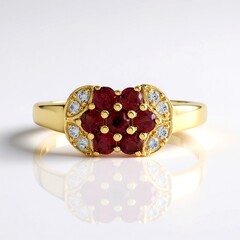 Anello in argento con Spinello Rosso