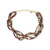 Zilveren armband met Bruine Zirkonen (Riya)