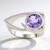 Bague en argent et Améthyste (de Melo Essence)