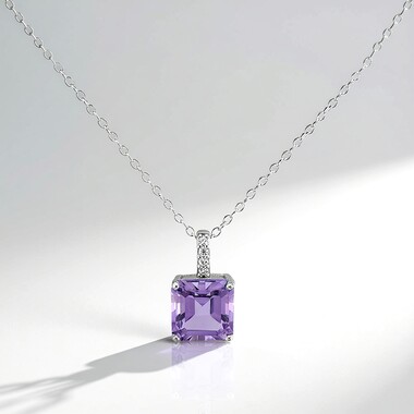 Collier en argent et Améthyste
