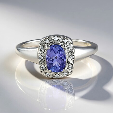 Anello in argento con Tanzanite (non riscaldata)