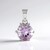 Ciondolo in argento con Ametista Rose de France