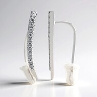 Boucles d'oreilles en argent et Zircon