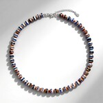 Collana in argento con Agata della Mongolia