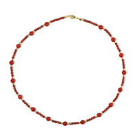 Edelstein-Silberhalskette