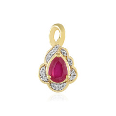 Pendentif en argent et Rubis de Madagascar