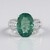 Anello in argento con Fluorite Verde