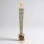 Ciondolo in oro con Morganite del Madagascar (Adela Gold)