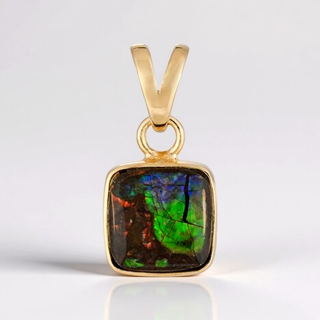 Pendentif en argent et Ammolite (Bali Barong)