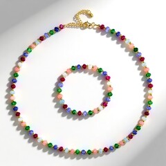 Parure in argento con Quarzo (Adela Silber)