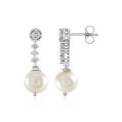 Zilveren oorbellen met zoetwater kweekparels