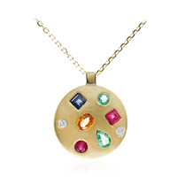 Collier en or et Grenat mandarine (Adela Gold)