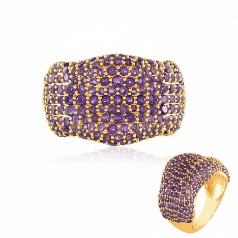 Anillo en plata con Amatista (de Melo Essence)