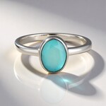 Anello in argento con Opale Paraiba