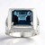 Anello in argento con Topazio Blu Londra (de Melo Essence)