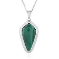 Collana in argento con Malachite