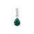 Pendentif en argent et Malachite