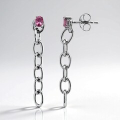 Orecchini in argento con Granato Malaya