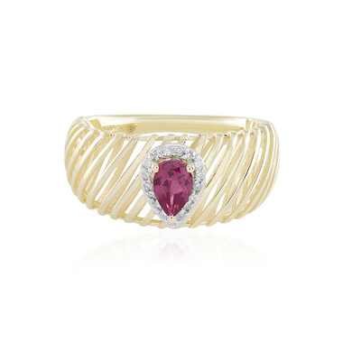 Rhodolith-Goldring (Ornaments by de Melo)
