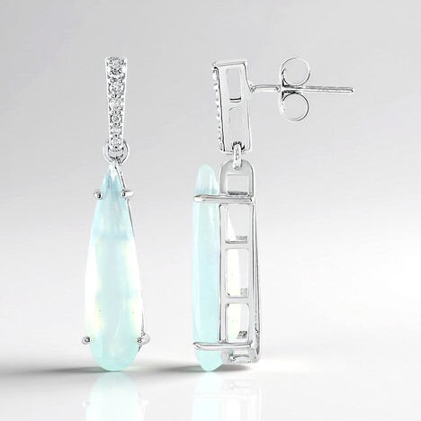 Orecchini in oro con Opale Paraiba (AMAYANI)