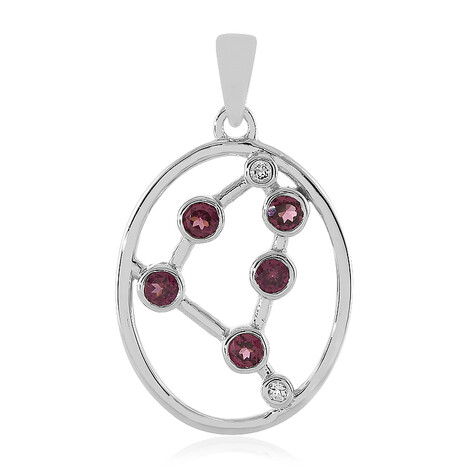 Ciondolo in argento con Rodolite