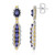Orecchini in argento con Tanzanite (Gems en Vogue)