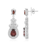Boucles d'oreilles en argent et Grenat d'Inde (Dallas Prince Designs)