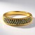 Anello placcato in oro con Diamante Fancy