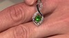 Pendentif en argent et Diopside de Russie
