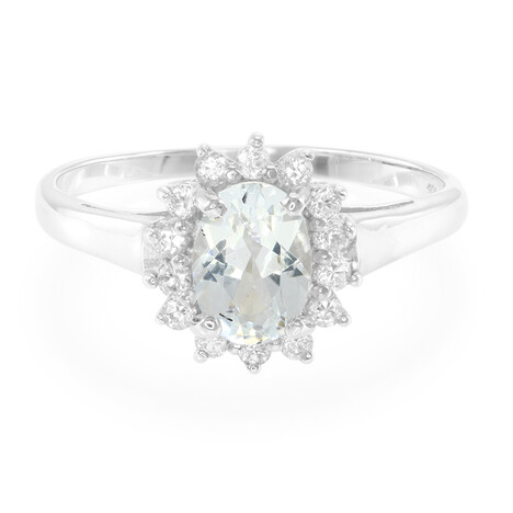 Himalayan Beryl Silver Ring