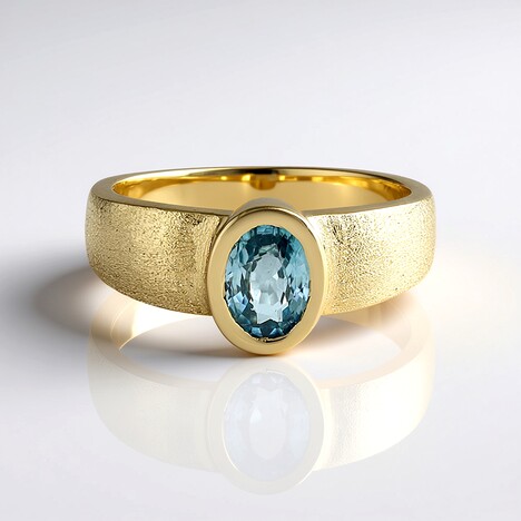 Bague en or et Zircon de Ratanakiri (Adela Gold)