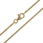 Silber-Panzerkette - 90 cm - 4,66 g - vergoldet