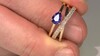 Bague en or et Tanzanite AAA (CIRARI)