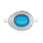 Zilveren ring met een Blauwe Ethiopische Opaal