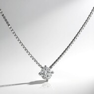 Collar en plata con Topacio blanco